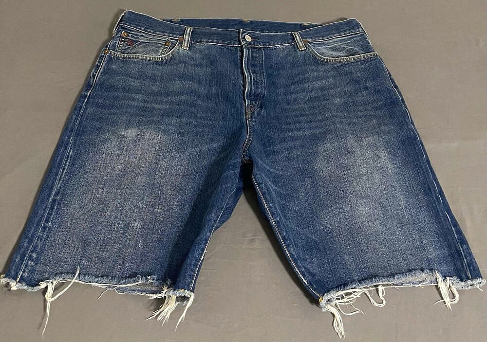 Polo Ralph Lauren Denim Cutoff Shorts Mens 42 Classic Fit Frayed Hem Jorts